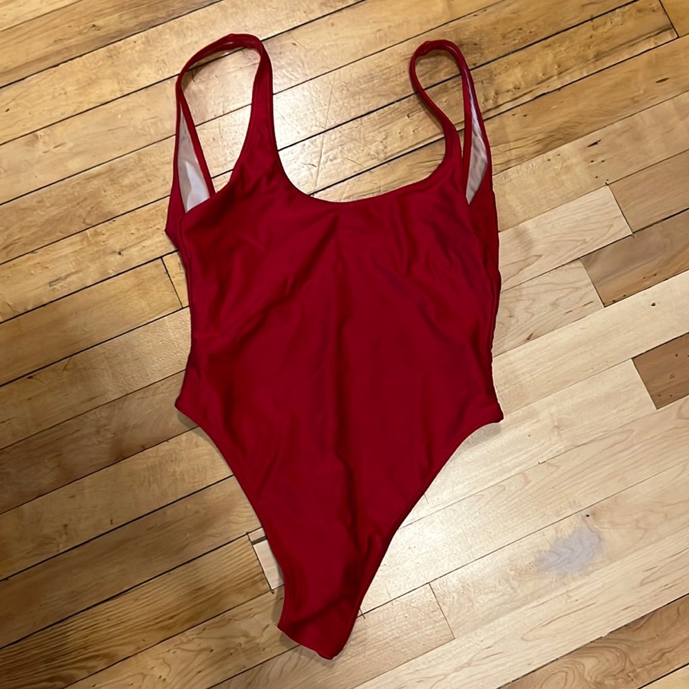 red baywatch swimsuit